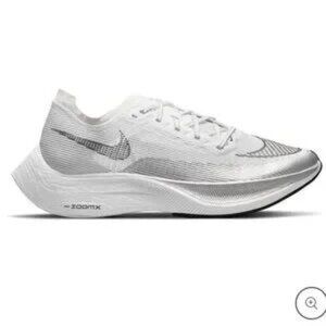 Nike ZOOMX VAPORFLY NEXT% 2 'WHITE METALLIC SILVER' Shoes - Size 8.5